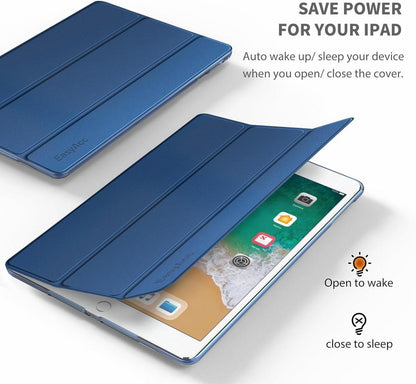 iPad 9.7 Hülle Ultra Dünn Matt Auto aufwachen/Schlaf - Navy Blau