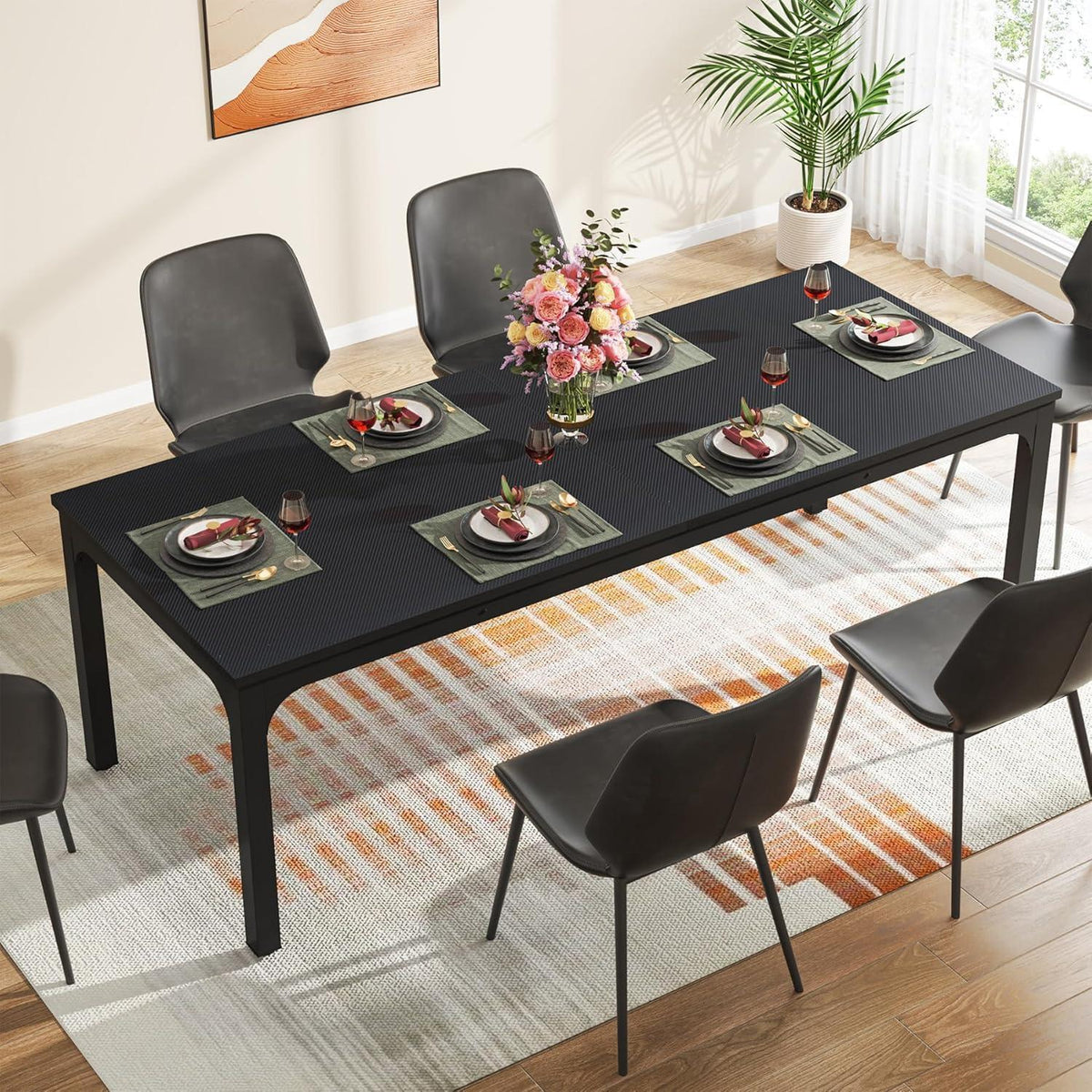 Industrietisch 200x70cm – Esstisch für 6-8 Personen