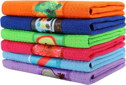 6er Set Küchentücher mit lustigen Sprüchen 68x38 cm