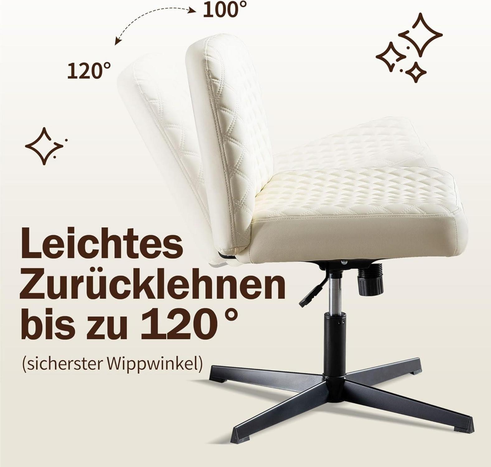Bürostuhl ohne Armlehnen, Ergonomischer Schreibtischstuhl