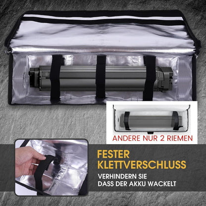 Feuerfeste Ebike Akku Tasche Groß (L) – Sicherer Transport & Lagerung