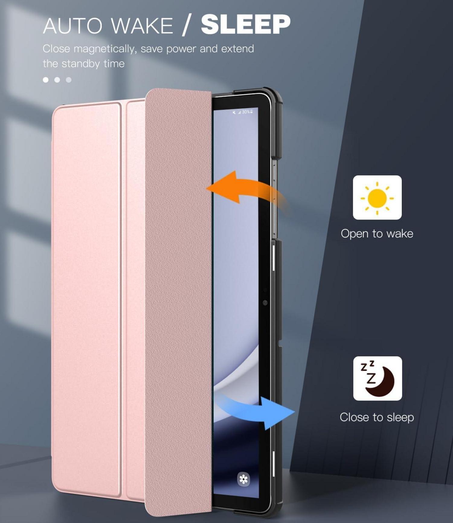 Samsung Galaxy Tab A9+ Hülle 11 Zoll 2023 Schutzhülle Ständer Rosa
