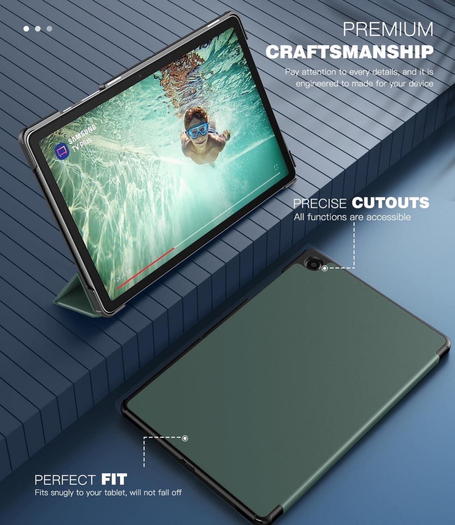 TiMOVO Samsung Galaxy Tab A9+ 11 Zoll Hülle Nachtgrün