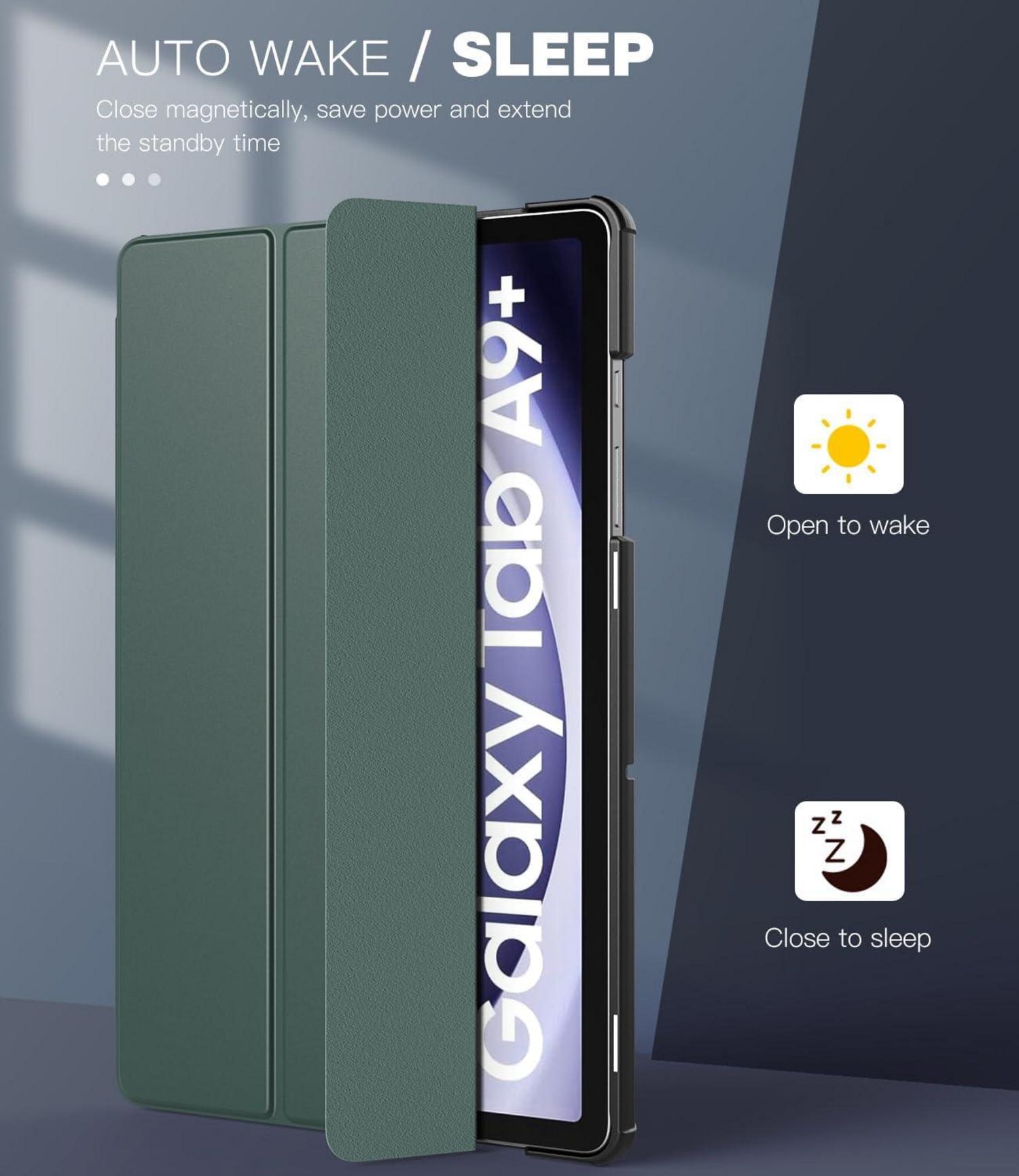 Hülle Samsung Galaxy Tab A9+/A9 Plus 11 Zoll Ständer Rückseite Schutzhülle