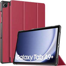Schlanke Samsung Galaxy Tab A9+ Hülle mit Ständer & harter Rückseite