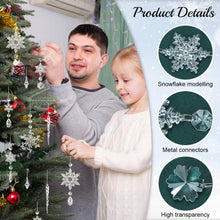 Weihnachtsdeko Schneeflocken Eiszapfen Anhänger Christbaumschmuck