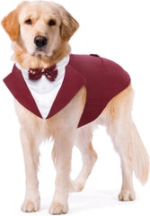 Hunde Smoking Anzug Bandana Set Hundeanzug Hochzeit Halloween