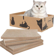 Katzenkratzbrett 5 Schichten Design Wellpappe Katzenkratzer Reversible