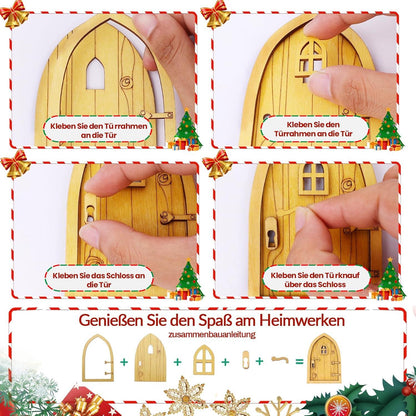 Wichteltür Zubehör Set 23PCS Miniatur Weihnachts Deko Kinder Geschenke