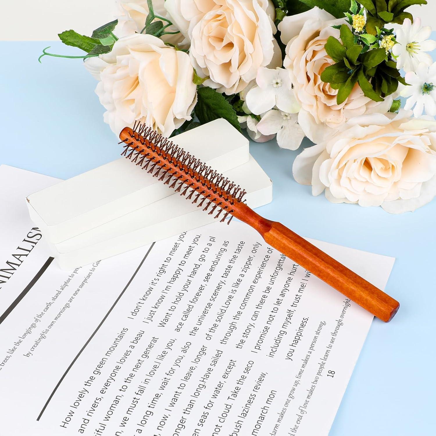 Small Round Hair Brush for Volume and Curls, 1 inch Diameter