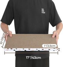 3er-Set Katzenkratzer Karton, Kratzpad aus recycelter