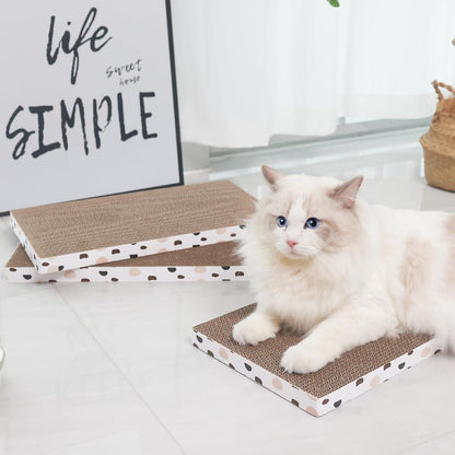 3er-Set Katzenkratzer Karton 43x26x2.5cm Recycle Wellpappe Scratcher