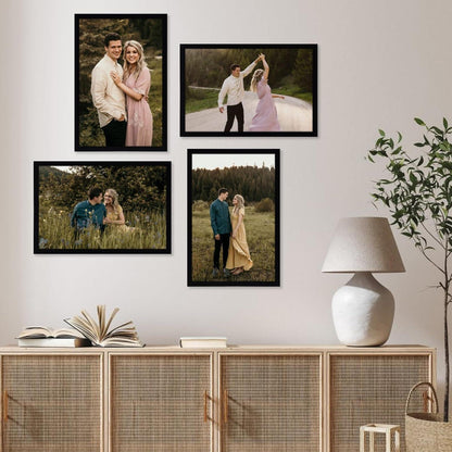 Bilderrahmen Schwarz 20x30 cm Modernes Design Fotorahmen Wand Tisch Display