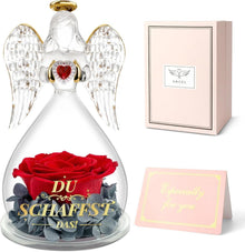 Ewige Rose Engel Geschenk für Frauen Glücksdekoration - Motivierende
