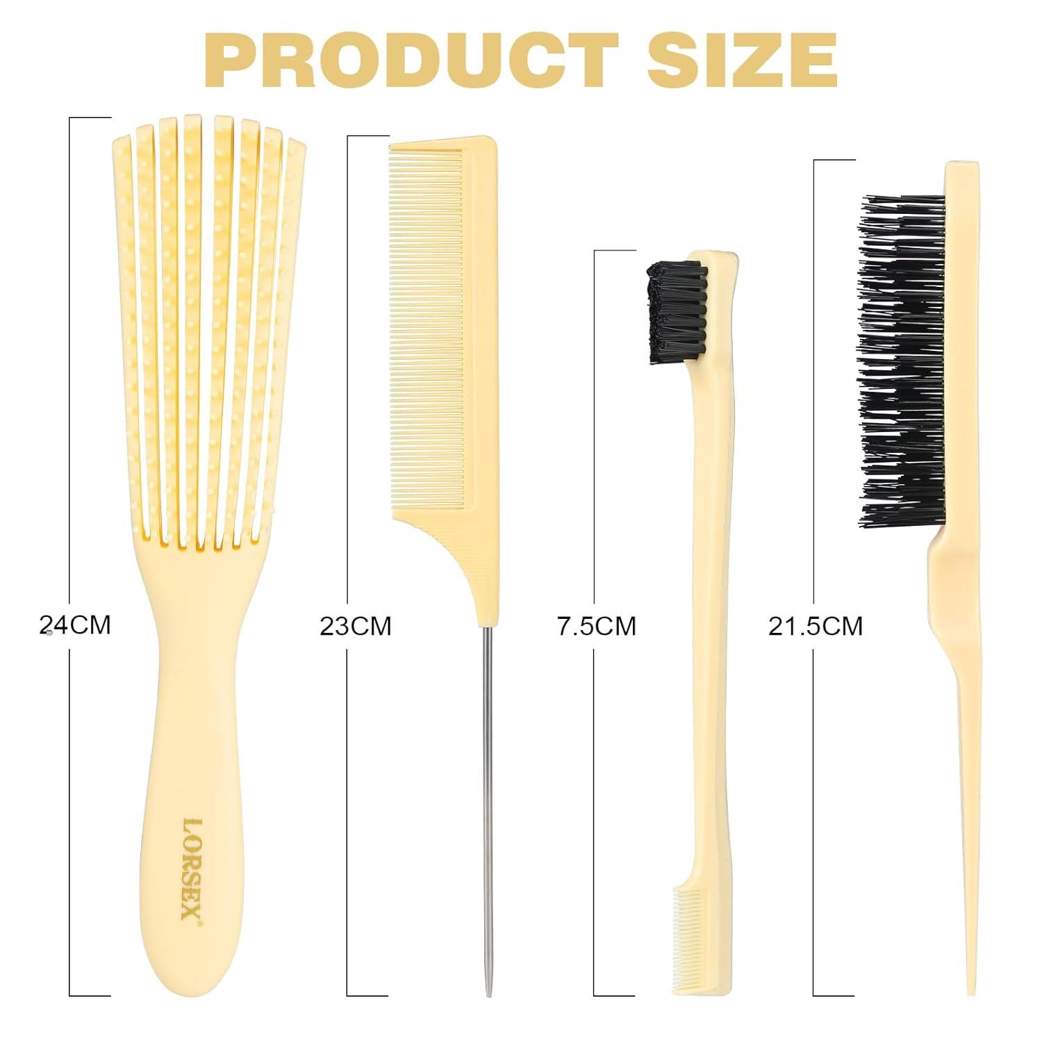 Haarbürste Entwirrbürste Afro Naturhaar Lockiges Haar 3a-4c