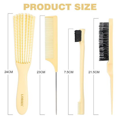 Haarbürste Entwirrbürste Afro Naturhaar Lockiges Haar 3a-4c