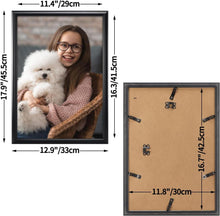 4er A3 Bilderrahmen Set Vintage Schwarz Plexiglas 30x42 cm