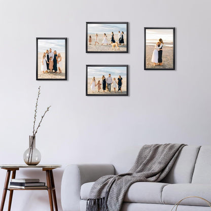 4er A3 Bilderrahmen Set Vintage Schwarz Plexiglas 30x42 cm