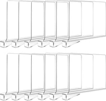 Transparente Acryl-Regalteiler 12 St. Verstellbarer Kleiderorganisator