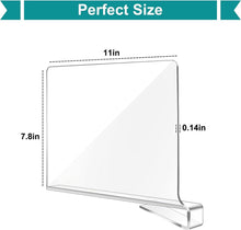 12 Stück Transparente Acryl-Regalteiler für Lagerung und