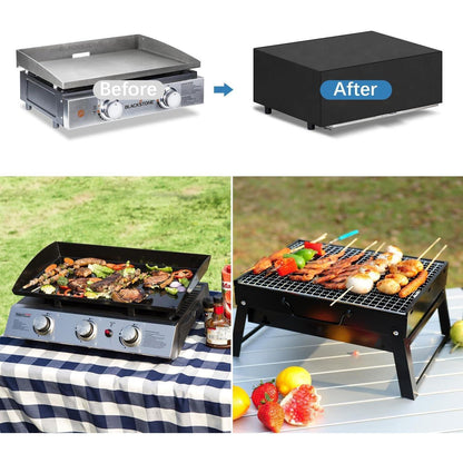 Wetterfeste Tischgrill Abdeckung 60x45x25cm, Wasserdicht & Winddicht
