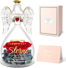 Ewige Rose Engel Freundin Geschenk Set mit Grußkarte, Pflegeleicht
