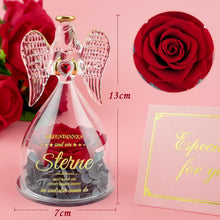 Ewige Rose Engel Freundinnen Geschenk Set Grußkarte – Echte
