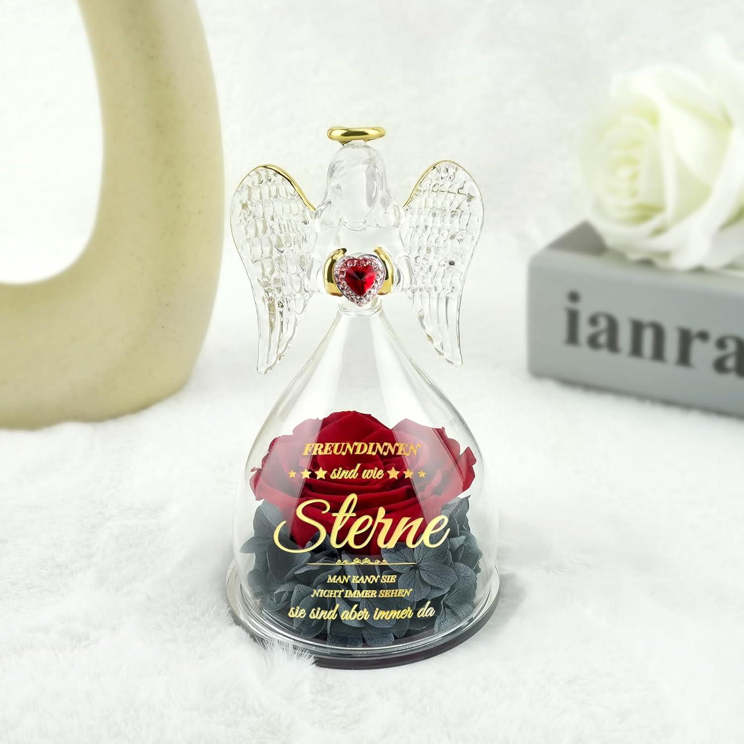 Ewige Rose Engel Geschenk Beste Freundin Geburtstag Weihnachten