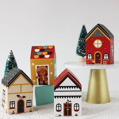 Adventskalender Kinder DIY Häuser 24 Boxen Tüten
