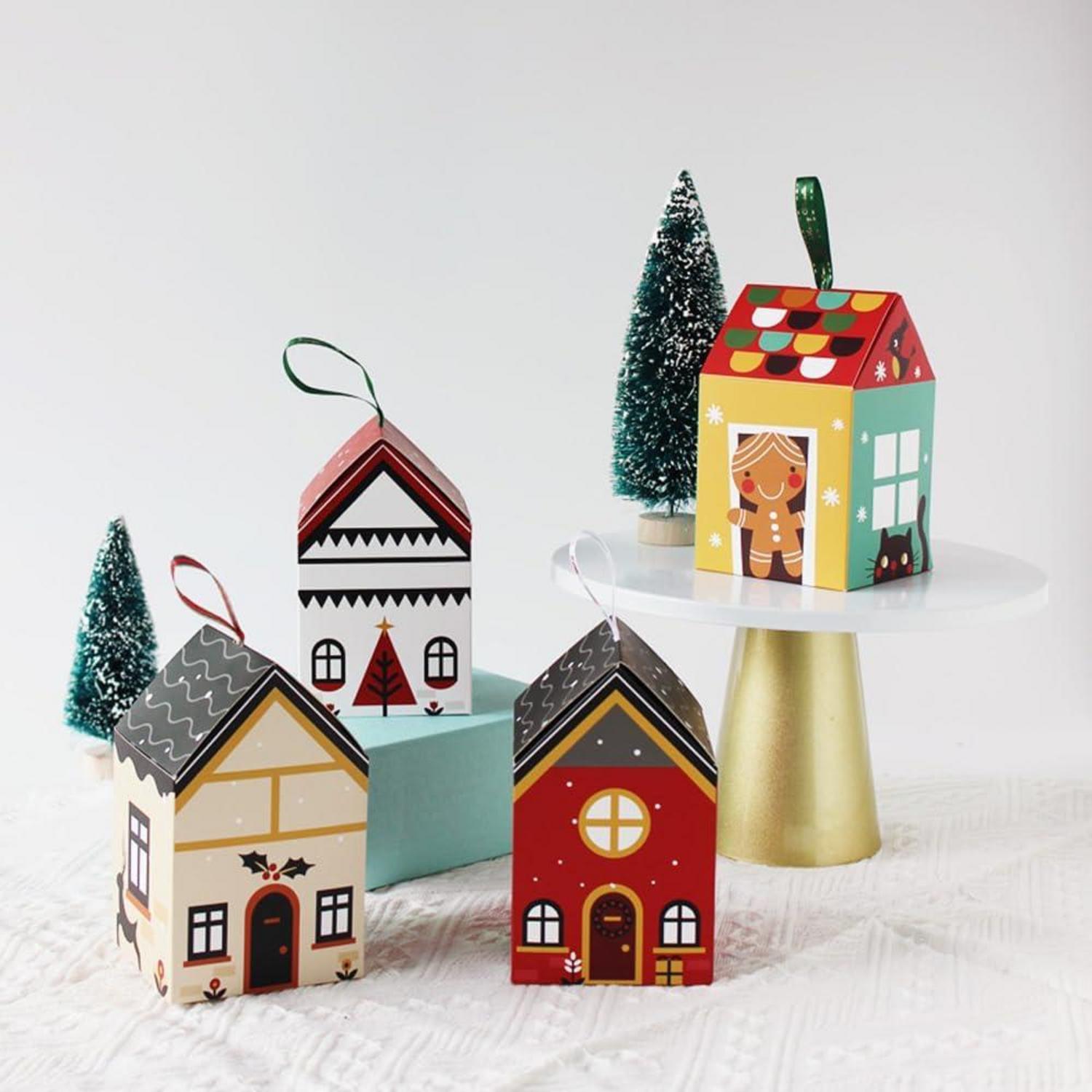 Adventskalender zum Befüllen für Kinder, DIY Weihnachtsdeko 24 Boxen Tüten mit Aufklebern und Bändern