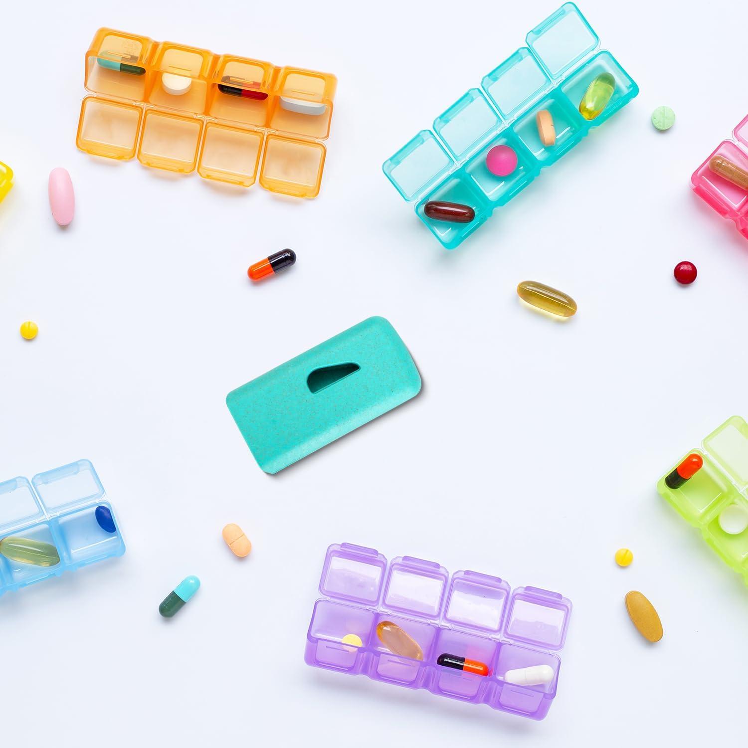 Tragbarer Tablettenteiler Pillenschneider Aufbewahrungsfach Klingen