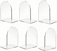 Buchstützen 6er Set Transparentes Acryl Bücherstützen Rutschfest