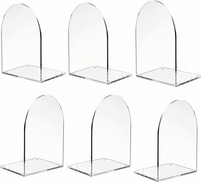 Buchstützen 6er Set Transparentes Acryl Bücherstützen Rutschfest