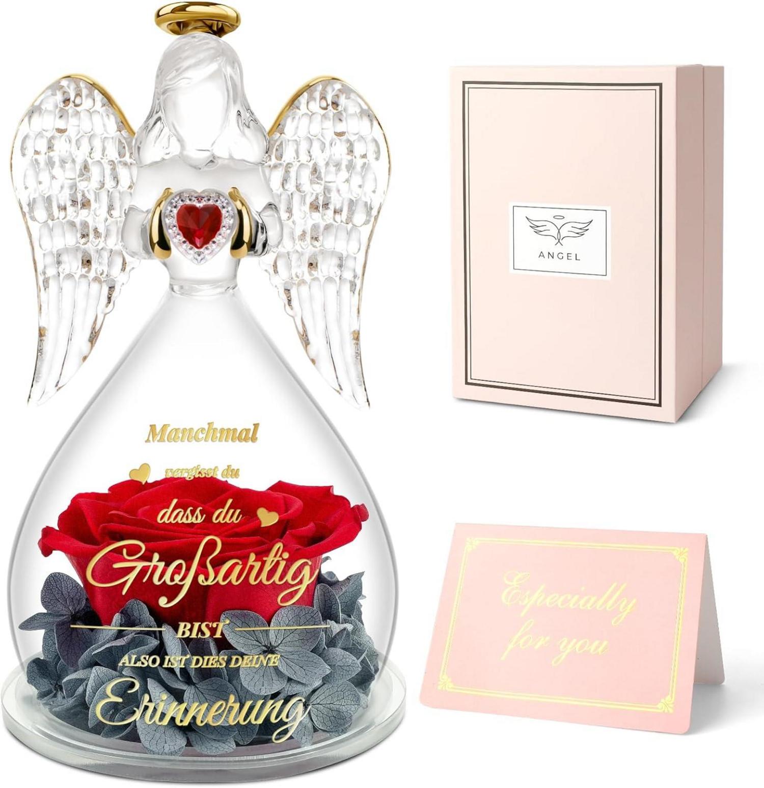 Inspirierende Ewige Rose Engel - Geschenk für