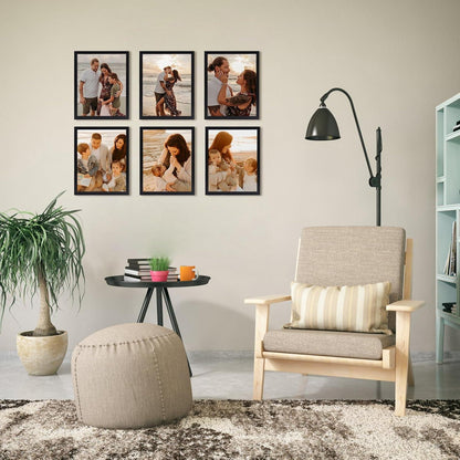 Schwarzer Bilderrahmen 20x25 cm Modernes Fotorahmen Design Wand- und