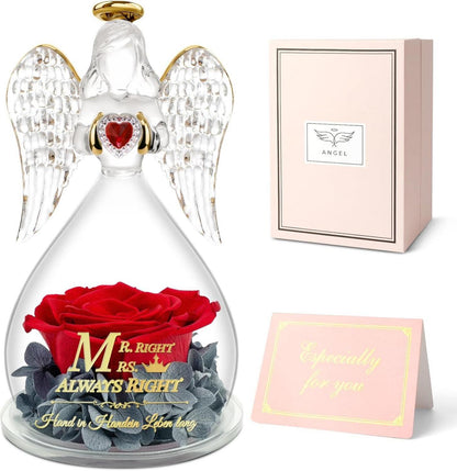 Ewige Rose Engel Geschenk für Paare Hochzeitsgeschenk Jubiläum