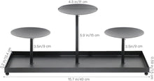 Kerzenhalter aus Metall für Stumpenkerzen, höhenverstellbar