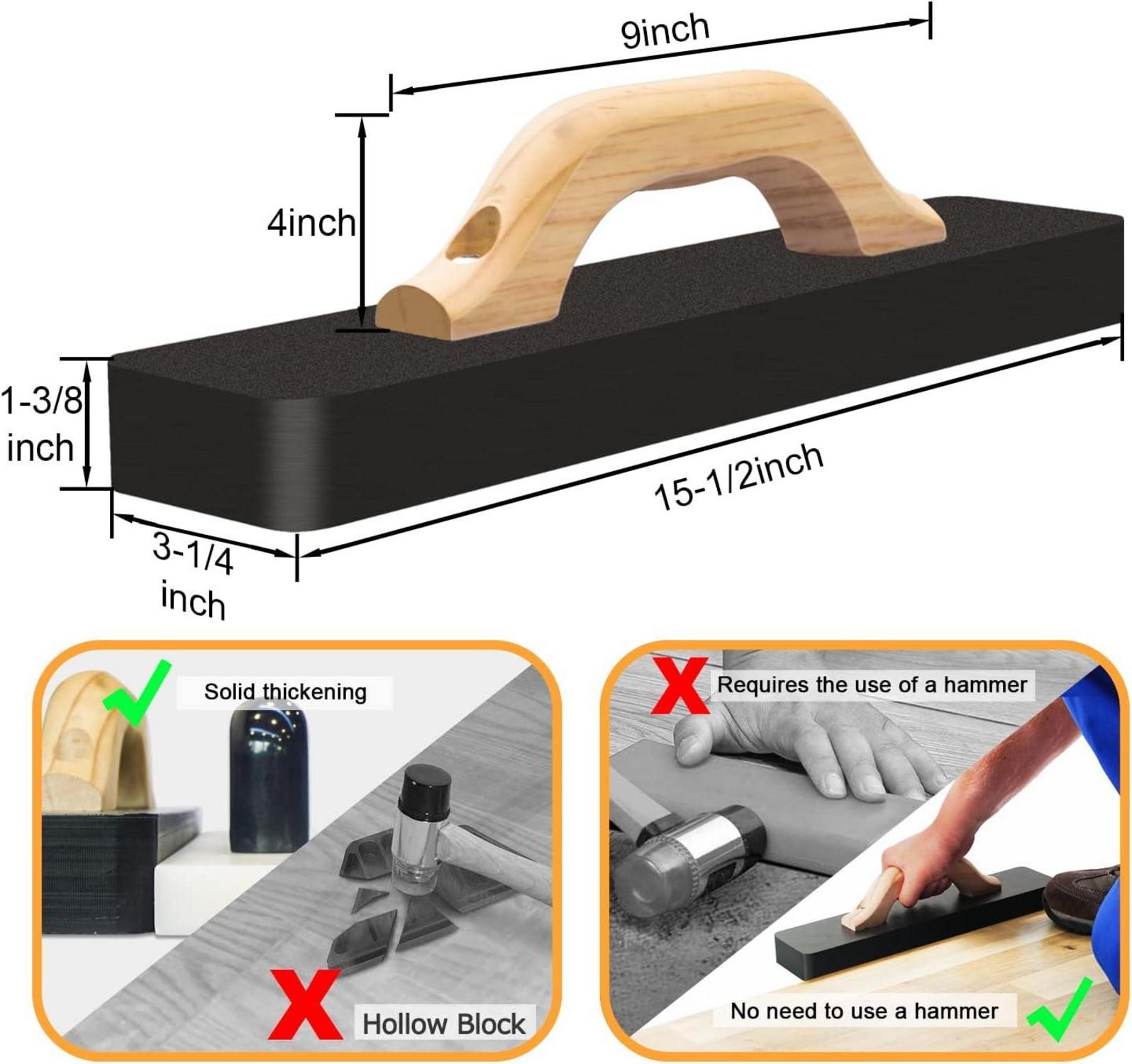 Schlagklotz Vinyl Bodenwerkzeug 1.2KG 39CM keine Hammer nötig