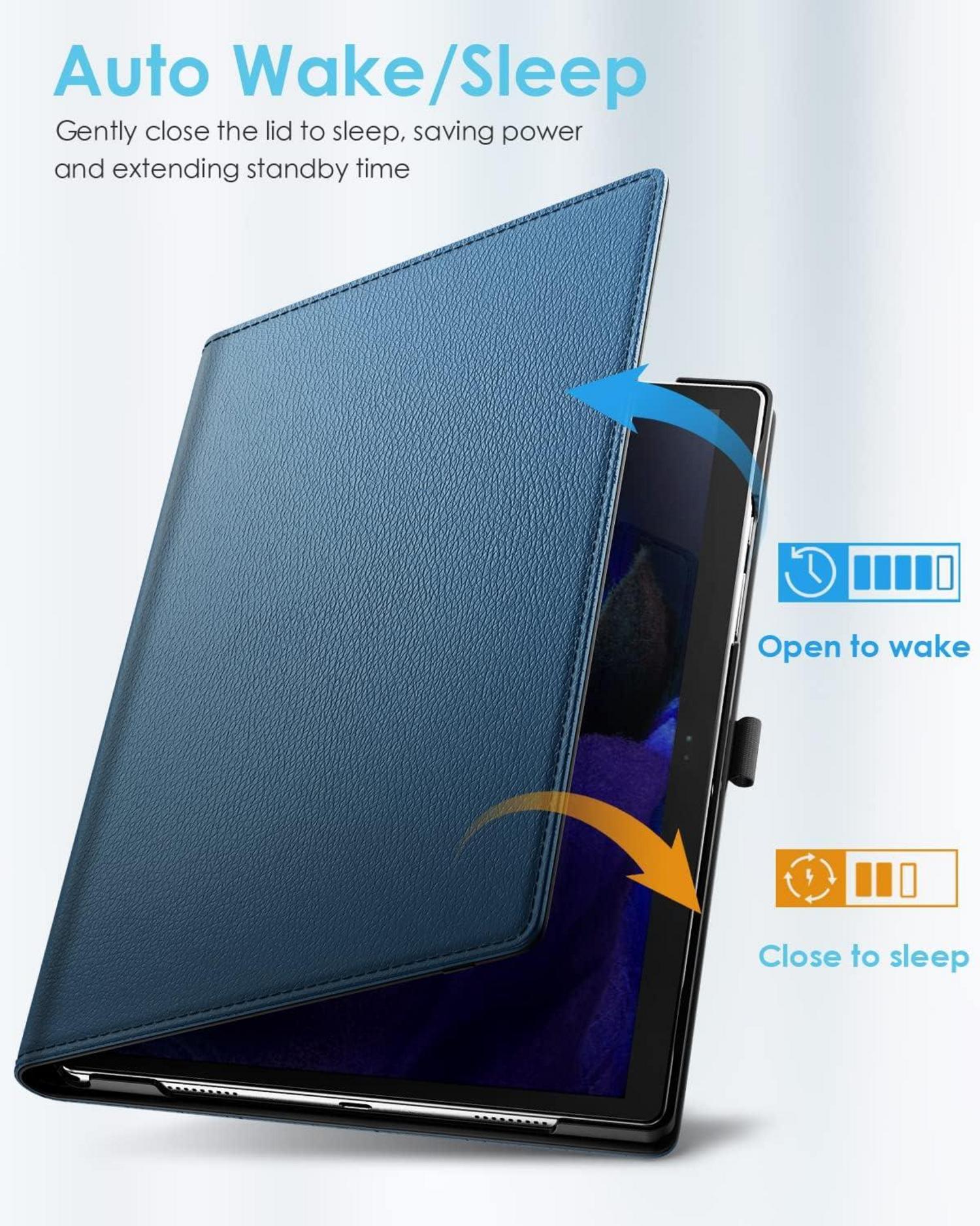 TiMOVO Drehbare Hülle Samsung Galaxy Tab A9+ 11 Zoll 2023 - Blau