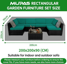 MUPAS 420D Oxford Gewebe Abdeckung Gartenmöbel Winddicht