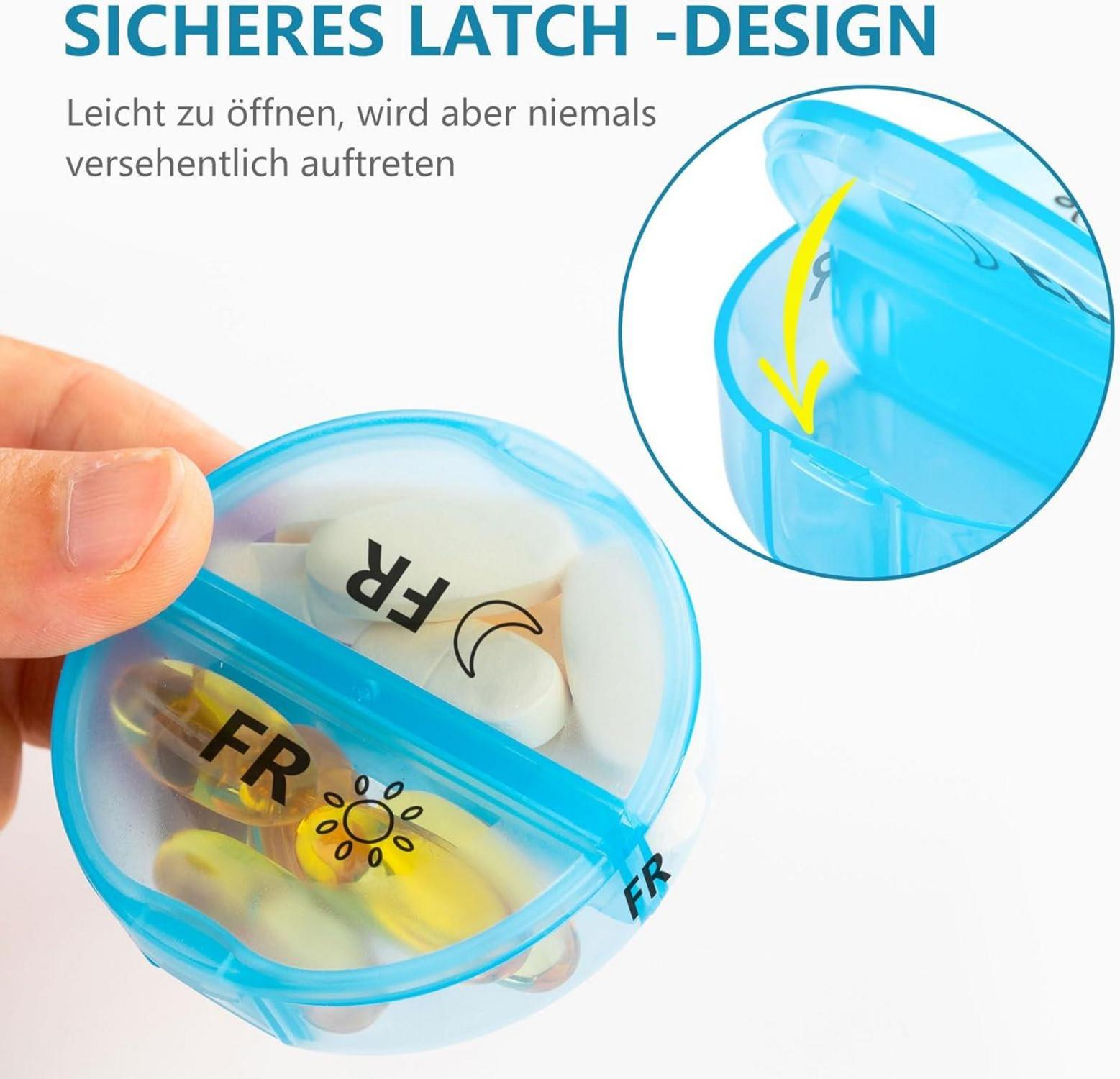 Monatlicher Pillen-Organisator für 28 Tage, Klare