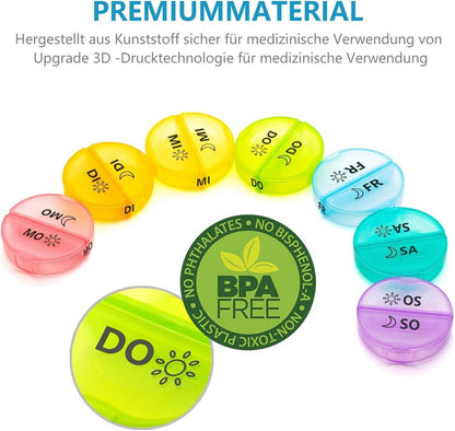 Pillendose 28 Tage 1 Monat tägliche Pillen Fischöle Vitamine