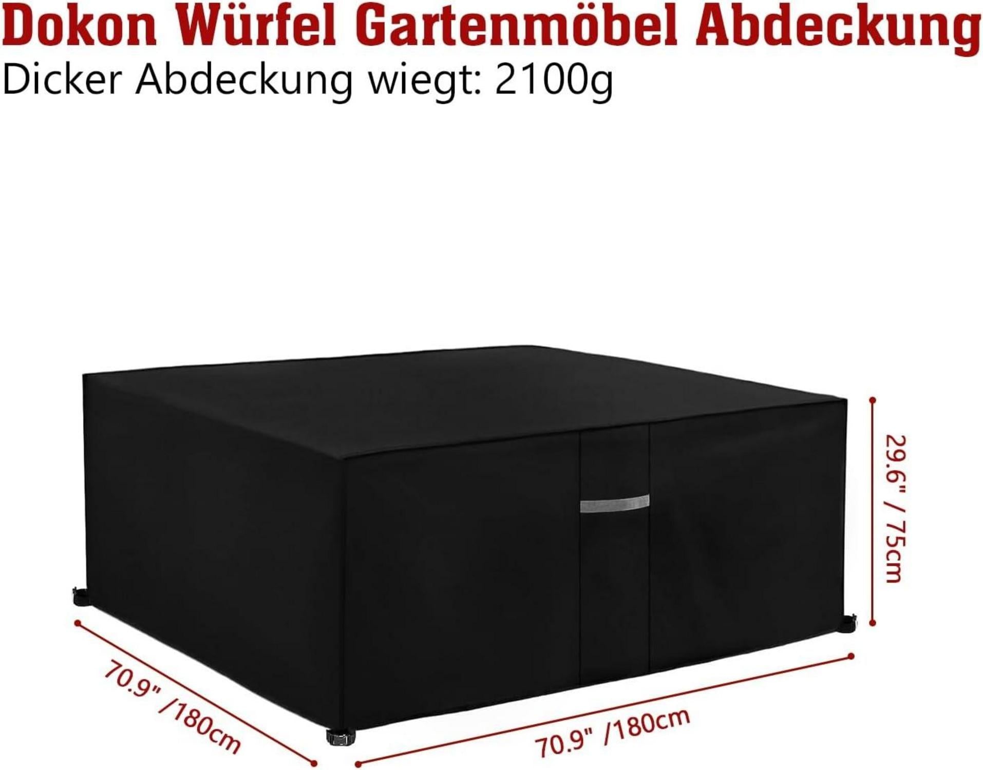 Gartenmöbel Abdeckung 600D Oxford Gewebe Winterfest UV-Schutz