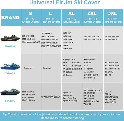 Bootsplane Wasserdicht 420D Oxford Gewebe Jetski Boot