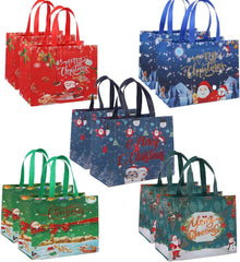 Weihnachts Geschenktüten wiederverwendbar Vliesstoff faltbar