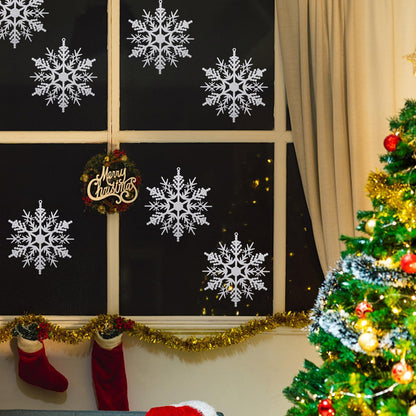 15 Weihnachtsschneeflocken Dekoration Kunststoff Schneeflocke Hängende Anhänger