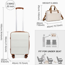 Gepäckset 55cm Handgepäck-Koffer Trolley Set 2-teilig mit
