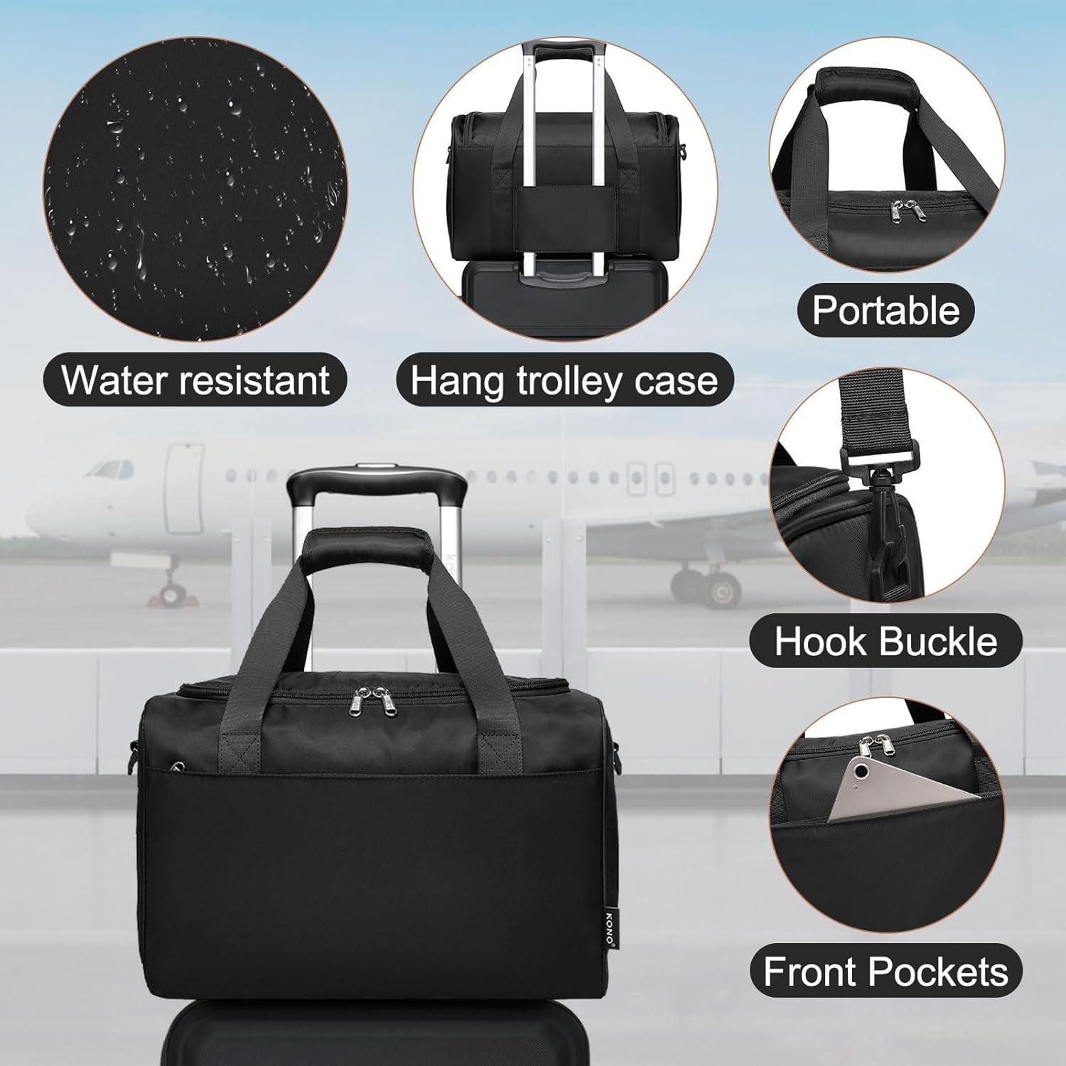 KONO 2tlg Reisekoffer Set 74cm Schwarz Gepäck TSA
