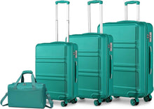 KONO Hartschalekoffer Set TSA Schloss 4tlg. Trolley Reisetasche