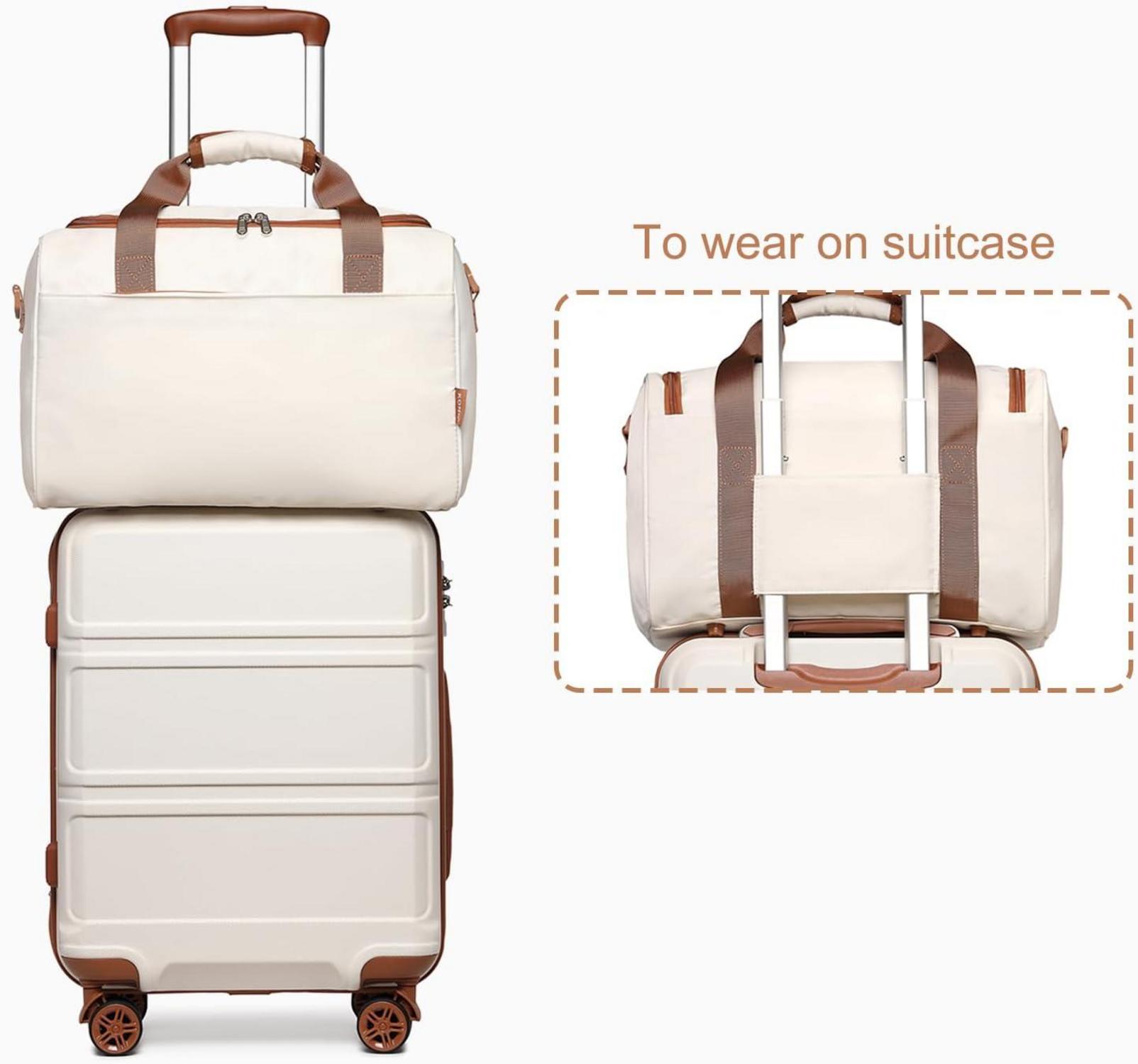 KONO Mittelgroß Rollkoffer Set 65cm Gepäck 2-teilig mit Ryanair